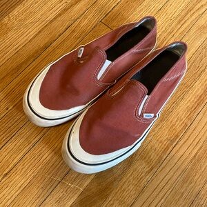 Vans Slip On SF Mens Size 10 Burnt Brick Surf Skate Shoe